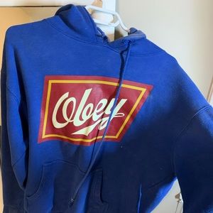 BLUE OBEY HOODIE